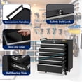 thumbnail image 3 of Garvee Tool Cart with Wheels and 6-Drawers, Portable Tool Storage Cabinet for Garage, Workshop, Black, 3 of 7