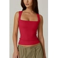 thumbnail image 3 of Gamvdout Women's Square Neck Sleeveless Tank Tops Basic Tight T Shirts, 3 of 5