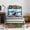 Black, variant on Yoneston Kids Twin Bed with 2 -Tier LED Storage Headboard & Charging Station, House-Shaped Platform Metal Bed Frame for Boys Girls Teens, White