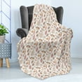 thumbnail image 4 of Autumn Soft Flannel Fleece Blanket, Seasonal Ornaments Fall Colorful Leaves Calm Tones Illustration Print, Cozy Plush for Indoor and Outdoor Use, 50" x 70", Warm Taupe and Pale Peach, by Ambesonne, 4 of 5