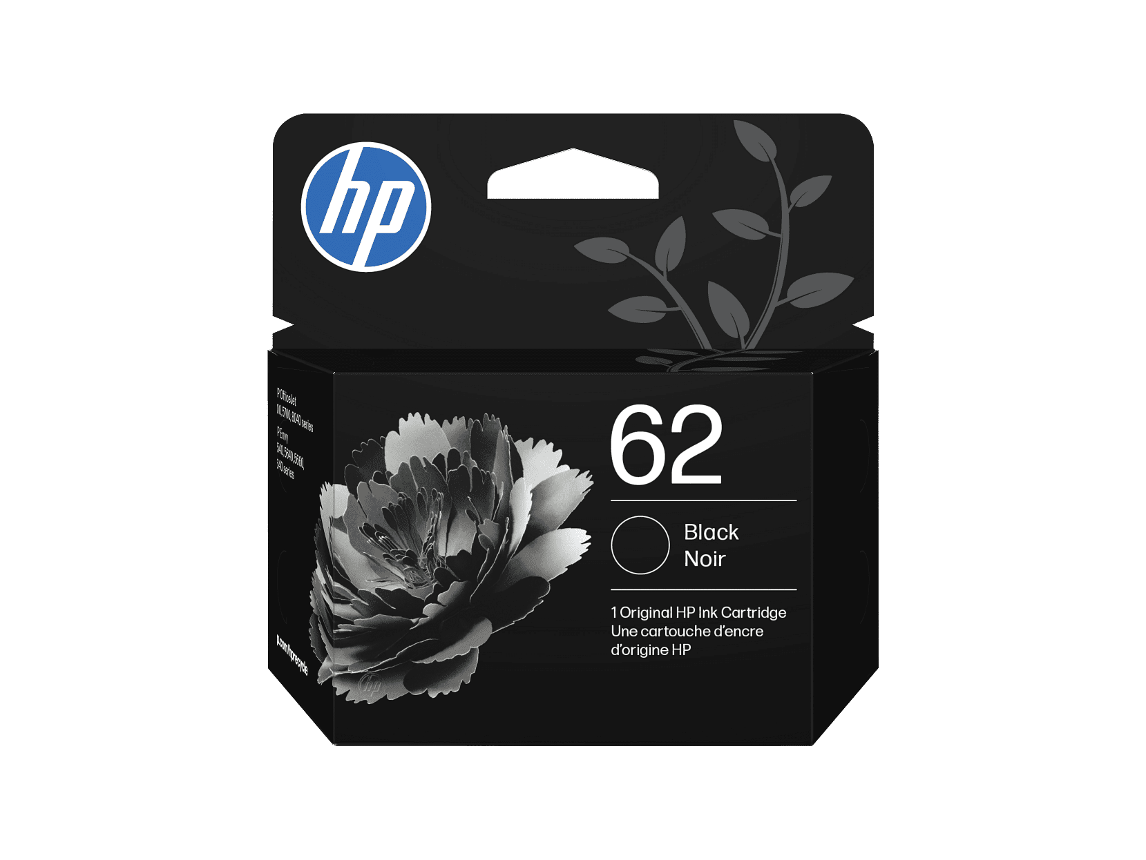 HP 62 2-pack Black/Tri-color Original Ink Cartridges, N9H64FN#140