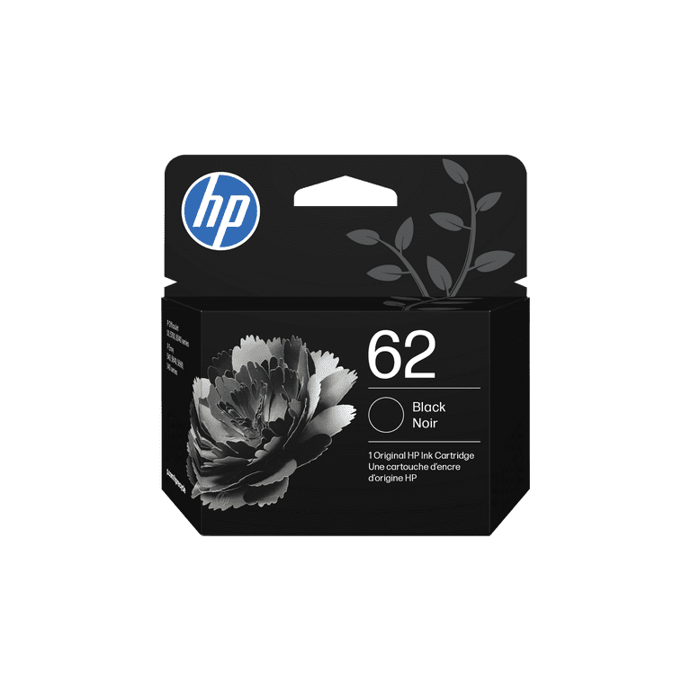 HP 62 2-Pack Black/Tri-color Original Ink Cartridges, N9H64FN#140