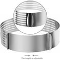 thumbnail image 5 of Nvzi MarxHousehold Adjustable 9" to 12" Stainless Steel Layer Cake Slicer Cutter Mousse Mould Slicing Cake, 5 of 5