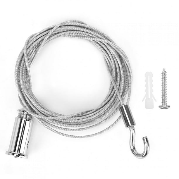 Lámpara de araña de acero con cable de acero para techo, lámparas colgantes, accesorios de iluminación