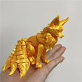 thumbnail image 2 of 3D Printed Fox Action Figure Fine-Tailed Multi-Jointed Movable Desktop Display, 2 of 4