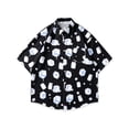 thumbnail image 4 of Yaoyar Men's Summer Floral Hawaiian Camp Shirt Short Sleeve Exotic Print Relaxed Breathable Beach Top, 4 of 5