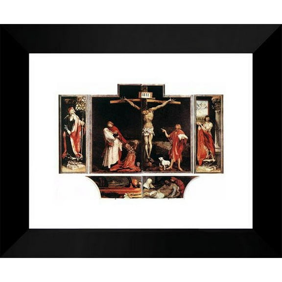 Isenheim Altarpiece (first view) 15x18 Framed Art Print by Grunewald, Matthias
