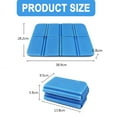 thumbnail image 2 of 2PCS Camping Cushion Seat, Foldable Ultralight Foam Sitting Pads, Save Your Backpack Space and Reduce Weight - Blue+Black, 2 of 6