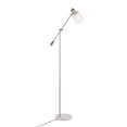 thumbnail image 4 of Marcel Contemporary, Glam Floor Lamp in White Marble and Nickel Metal with Clear and Frosted Glass Shade by LumiSource, 4 of 7