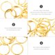 thumbnail image 5 of unbranded 20Ud Llavero De Metal Dorado Plano Duradero Para Proyectos DIY Y Regalos Personalizados, 5 of 7