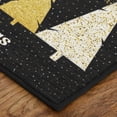 thumbnail image 2 of Mohawk Home Prismatic Merry Polkadot Trees Gold Contemporary Theme Christmas Precision Printed Scatter, 1'6"x2'6", Black, 2 of 6