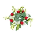 thumbnail image 2 of Decoración de mesa de mesa de vela floral decoración del hogar guirnalda artificial para mesa de mesa de mesa accesorios de granja Rojo, 2 of 9