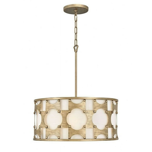 4735BNG-Hinkley Lighting-Carter - 5 Light Medium Drum Chandelier in Transitional Style - 21 Inches Wide by 24 Inches High-Burnished Gold Finish
