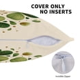 thumbnail image 4 of St. Patrick's Day Faux Linen Pillow Covers 2 Pack, Festive Shamrock Cushion Cases with Invisible Zipper for Sofa and Patio Bench 16"x16", 4 of 6