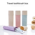thumbnail image 7 of Deyuer 2Pcs Toothbrush Holder with Cover Storing Outdoor Travel Hiking Toothbrush Cap Case for Bathroom,Blue, 7 of 7