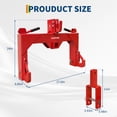 thumbnail image 2 of 3 Point Quick Hitch for Category 1 Tractors, 3000 lbs Capacity with 2 inch Receiver, 5 Level Adjustable Bolt Adapter, Heavy Duty Tractor Attachment Tool Set, Red, 2 of 8