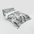 thumbnail image 2 of Ambesonne Cactus Bedding Set 4 Pcs, Boho Style Botanical, Queen, Grey White, 2 of 2