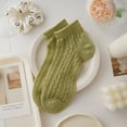 thumbnail image 2 of Fgnfyis Ankle Socks for Women Summer Thin Breathable Mesh Socks for Girls No Show Socks Low Cut Short Socks Green One Size, 2 of 5