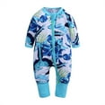 thumbnail image 5 of WIBACKER Baby Cotton Long Pajamas with Mittens Cuff for Boys 2 Way Zipper Both Footed and Footless Sleepers, 5 of 5