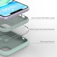 thumbnail image 4 of Liquid Silicone Case Compatible with iPhone 11 (6.1"), Full Body Protection Gel Rubber Cover with Soft Microfiber Lining, Scratch Resistant Shockproof Protective Phone Case, Turquoise, 4 of 13