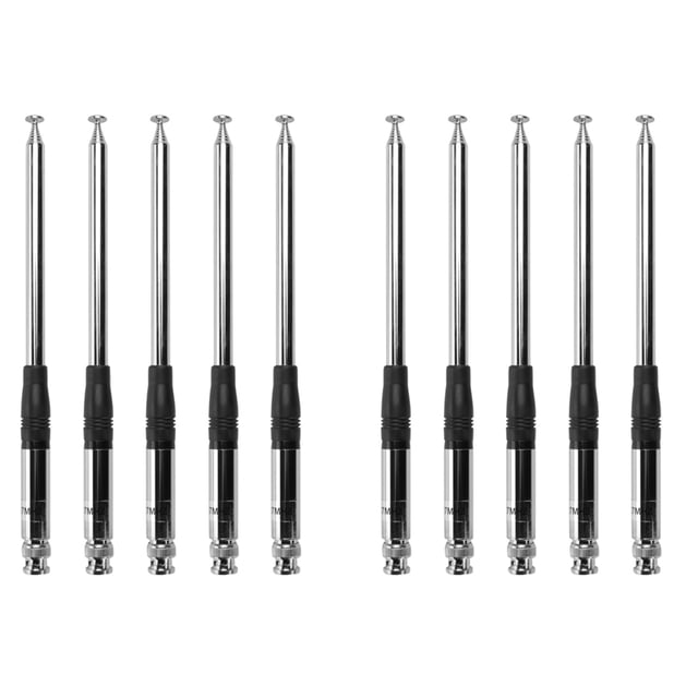 10X Antena 27Mhz Antenas TelescóPicas / de Varilla HT de 9 Pulgadas una 51 Pulgadas para Radio CB de Mano / PortáTil con Conector BNC