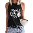 thumbnail image 1 of T-Shirt d'Été Décontracté pour Femmes Coupe Ample Sans Manches avec Imprimé Graphique pour Usage Quotidien, 1 of 3
