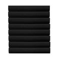 thumbnail image 3 of The Great American Store- 1800 Series 100% Authentic Microfiber Pack of 8 Fitted Sheet / Bottom Sheet 24 Inch Deep Pocket (Solid Black, Twin XL) - ALL ROUND ELASTIC FOR PERFECT FIT, 3 of 6