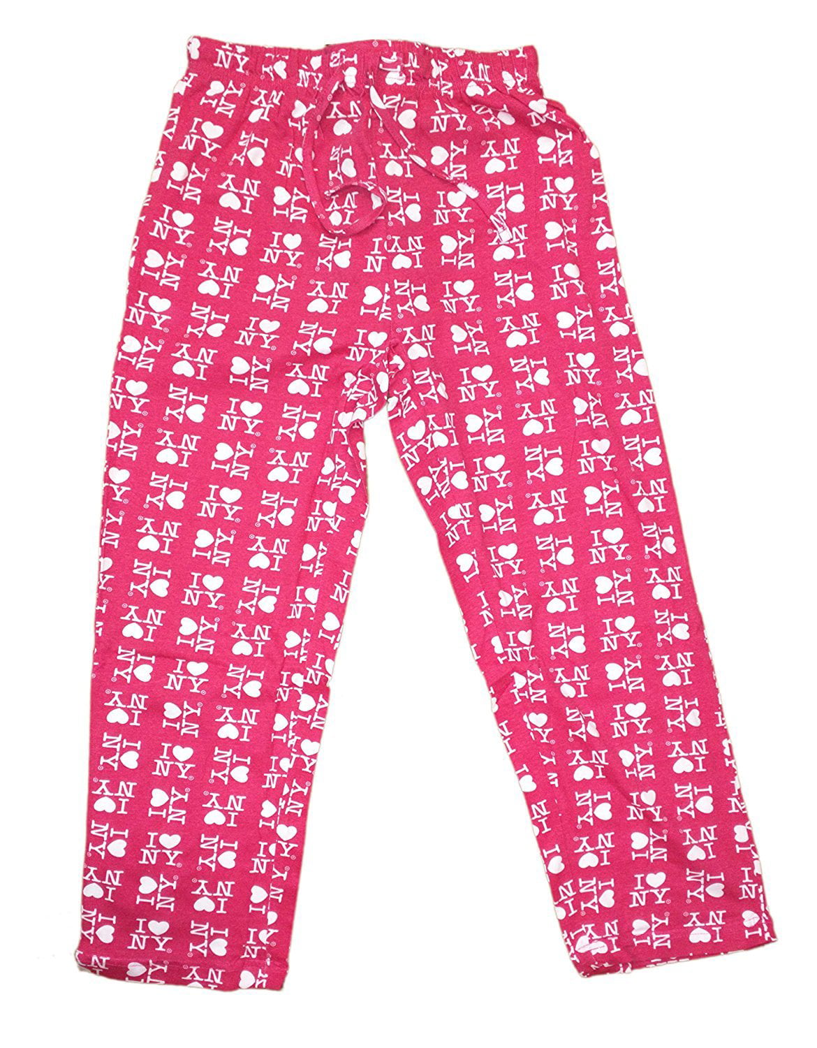 I Love NY Hot Pink Lounge Pants New York Heart Pajama Bottoms - Walmart.com