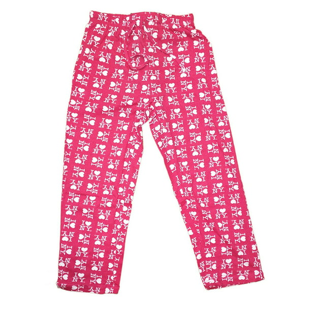 I Love Ny - I Love NY Hot Pink Lounge Pants New York Heart Pajama ...