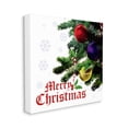 thumbnail image 3 of Stupell Industries Merry Christmas Snowflake Pattern Graphic Art Gallery Wrapped Canvas Print Wall Art, Design by The Saturday Evening Post, 3 of 7