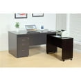 thumbnail image 2 of Stylish Dark Brown Finish Desk Return With Spacious Display Top. - Saltoro Sherpi, 2 of 3