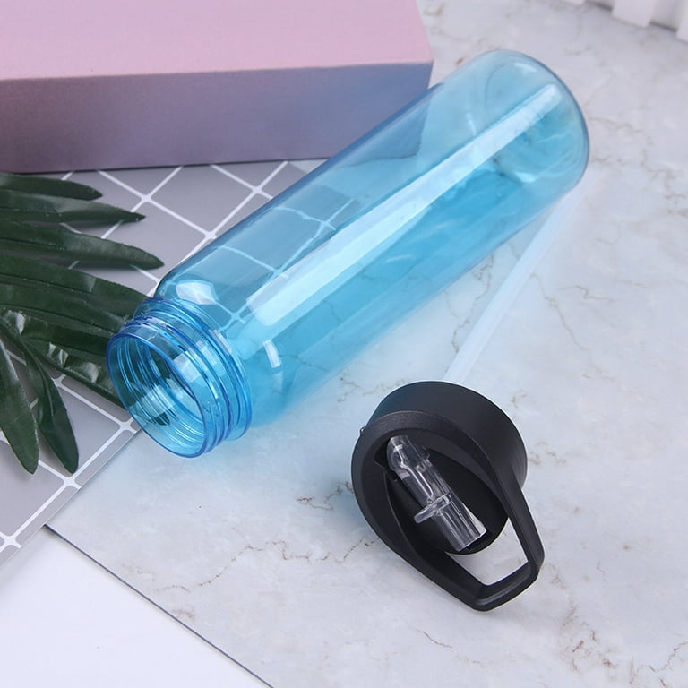 Fancy Sports Water Bottle with Straw 700ml Reusable Gym Water Bottles  BPA-Free Wide Mouth Water Bottle with Handle for Fitness Outdoor Hiking  Camping Clear 