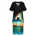thumbnail image 4 of El Purrfect Alien - vestido de fiesta con bolsillo para mujeres elegantes ropa promocional elegante vestidos de noche para fiestas, 4 of 7