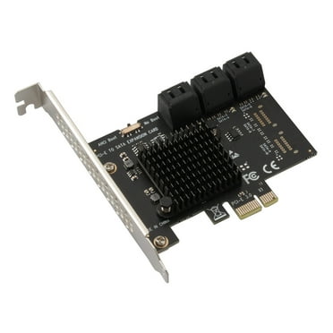 PCIE SATA 3.0 Expansion Card PCI Express to SATA Adapter HUB Controller 6 Ports
