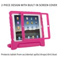 thumbnail image 6 of HDE iPad 2017 9.7-inch Bumper Case for Kids Shockproof Hard Cover Handle Stand with Built in Screen Protector for 5th Generation Apple iPad 9.7 inch (March 2017 Release) - Hot Pink, 6 of 7