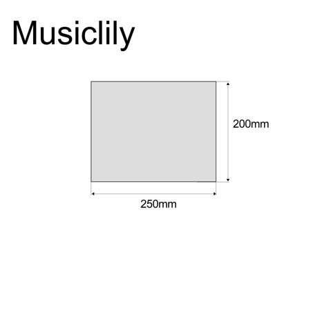 Musiclily アコースティック用ピックガードシートピックガード素材板 200x250x0.7mm 、赤べっ甲