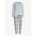 thumbnail image 5 of Joyspun Women’s Plush Hooded Top and Pants, 2-Piece Pajama Set, Sizes XS to 3X, 5 of 5