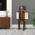 thumbnail image 3 of Costway Jewelry Cabinet Armoire Storage Box Stand Chest Organizer w/ Drawers Mirror, 3 of 10