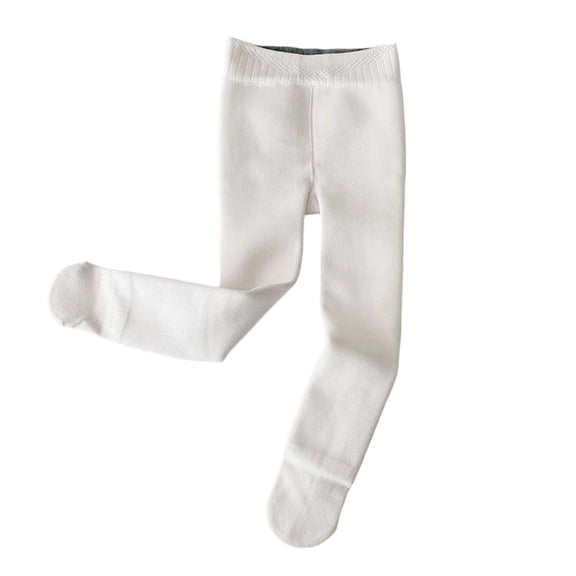 MEZZALL Child Pants Winter Thermal Tights Girls Soft Warm Fuzzy Full Length Leggings With Soles Cold Weather Indoor Outdoor Play Trendy Trousers Slacks
