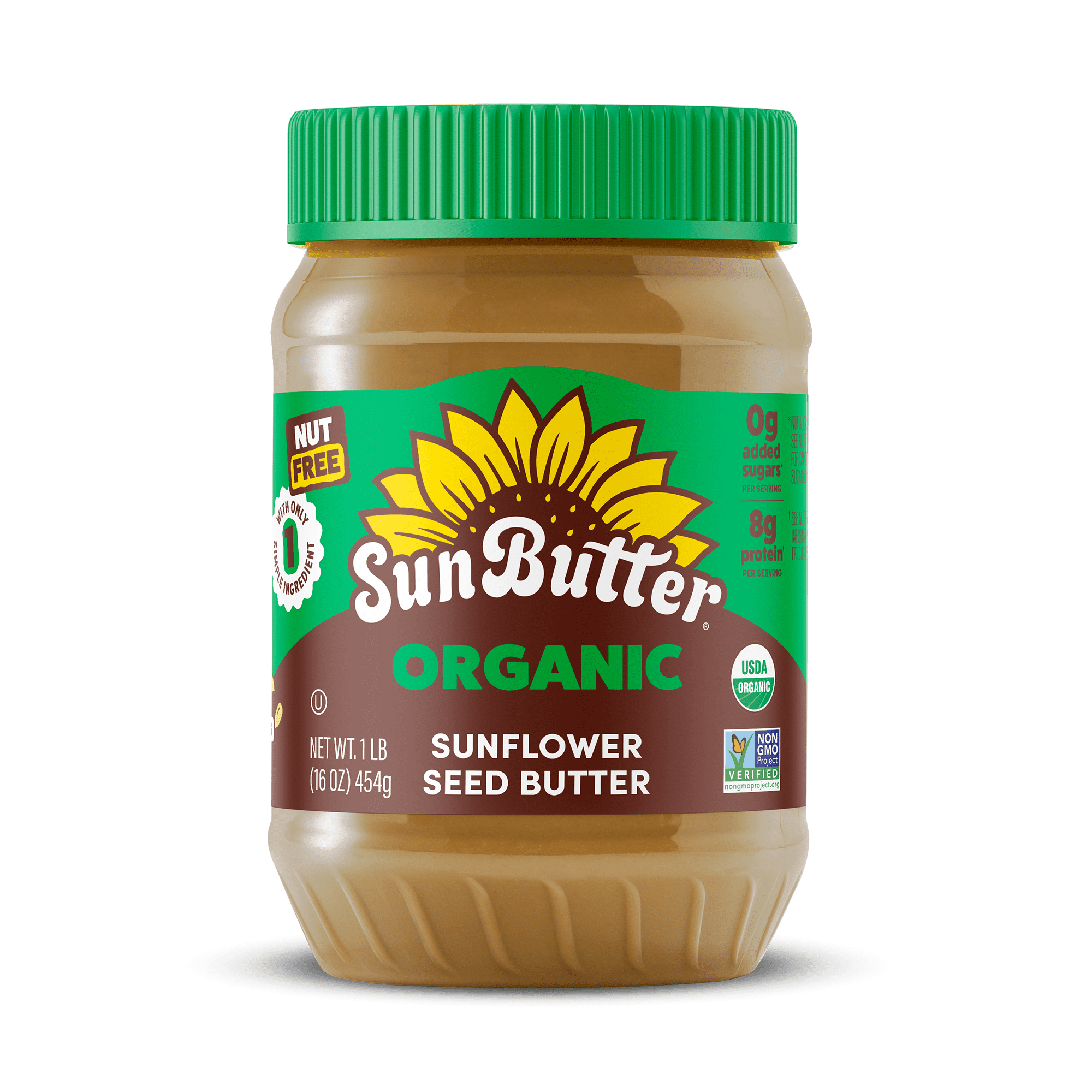 (6 pack) SunButter Organic Sunflower Seed Butter 16 oz Jar