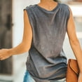 thumbnail image 4 of Mittory Womens Summer Tank Tops Ripped Cut Out Tees Casual Sleeveless T Shirts, 4 of 7
