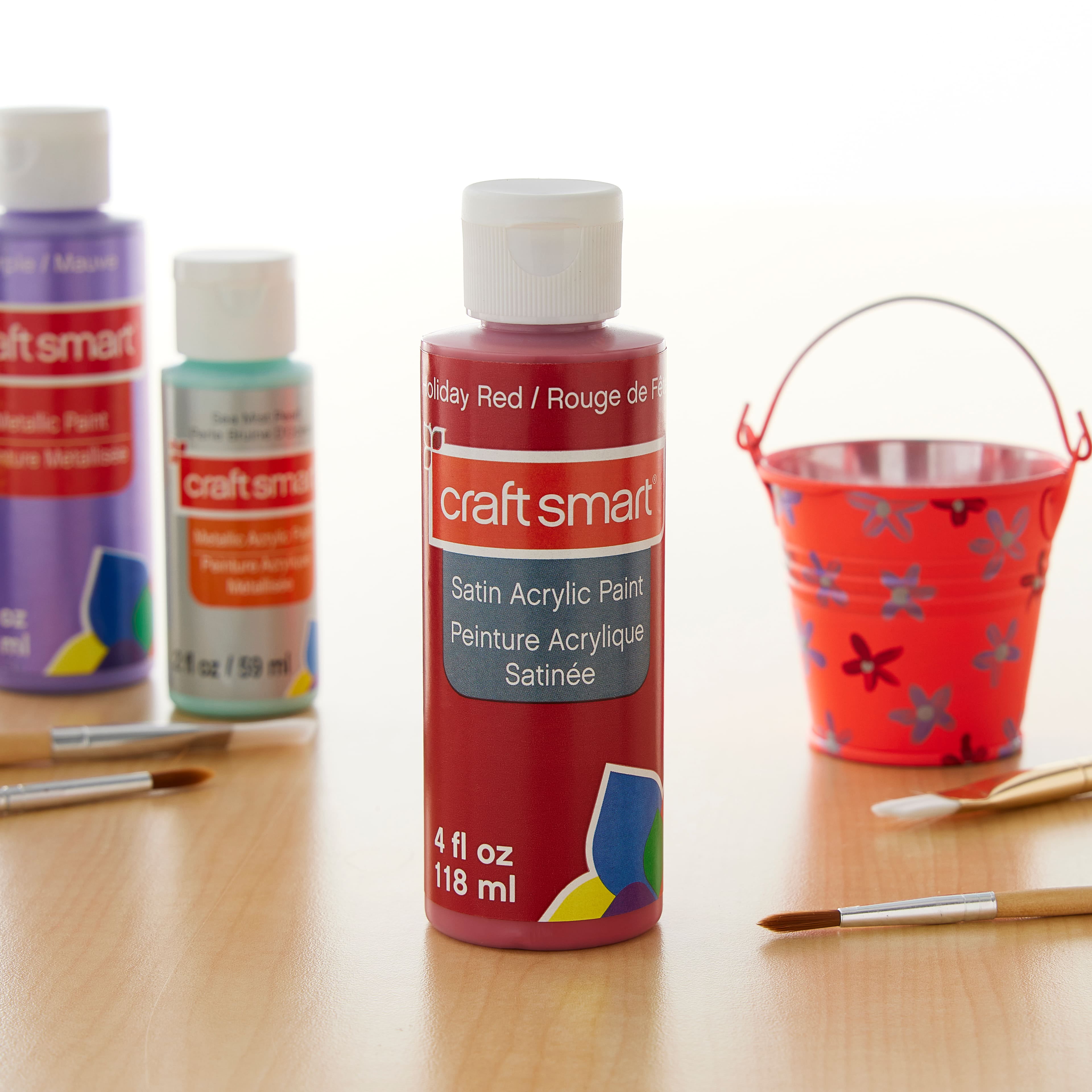MICHAELS Bulk 12 Pack: Satin Acrylic Paint by Craft Smart®, 4oz