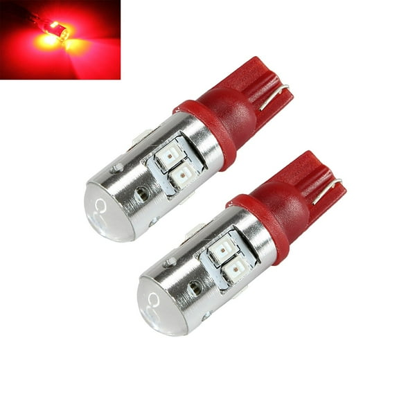 T10/192 35 Watts High Power Chip LED Interior Light Bulbs Projector (T10, Red)