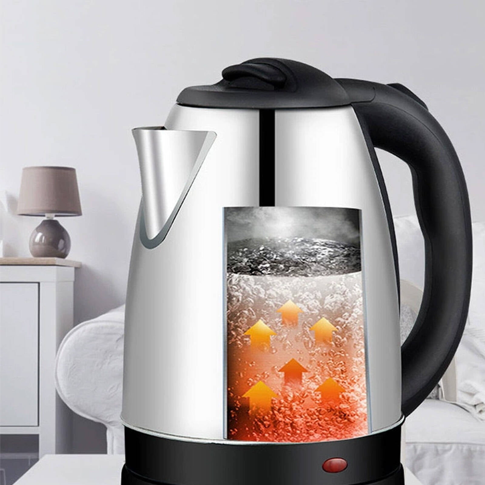 HIBIBUD Stainless Steel Electric Tea Kettle,Automatic Power Off