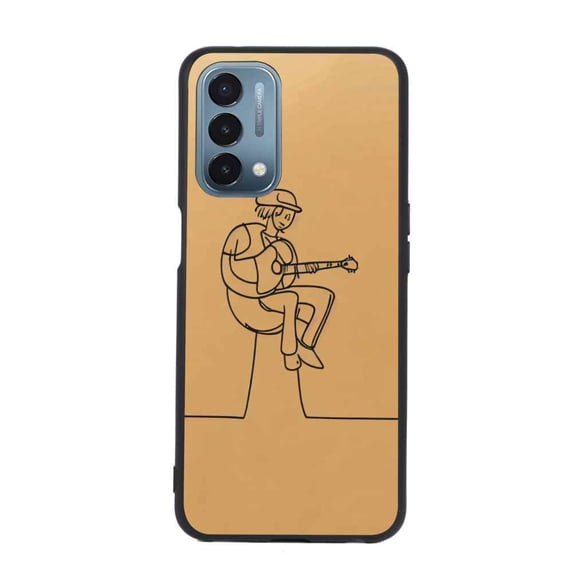 Guitar Phone Case, Degined for OnePlus Nord N200 5G Case Men Women, Flexible Silicone Shockproof Case for OnePlus Nord N200 5G