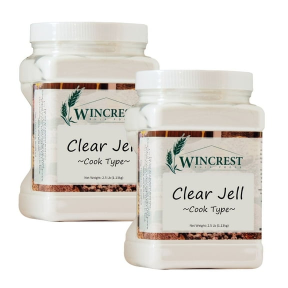 WinCrest Clear Jell (Clearjel) Canning Starch - Cook Type - 2.5 Lb Tub (Pack of 2)