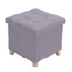 thumbnail image 3 of Taburete de silla de almacenamiento MDF y tejido Caja de almacenamiento plegable Asiento cuadrado Reposapiés de silla Reposapiés de silla y cubo de asiento Perfecto para uso Anggrek Otros, 3 of 8