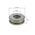 thumbnail image 3 of F7-17M Miniature Thrust Ball Bearings 7mmx17mmx6mm Chrome Steel with Washers 2 Pcs, 3 of 5