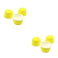thumbnail image 3 of Moyic 50 Uds tazas de helado 200ml Tazones de postre yogur helado para llevar Forro de muffin grueso bandeja para hornear pasteles Punto/Amarillo, 3 of 6