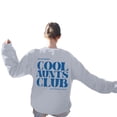 thumbnail image 4 of XIAONU Cool Aunts Club Sweatshirts For Women Double Sided Graphic Crewneck Sweatshirt Casual Daily Top, 4 of 6